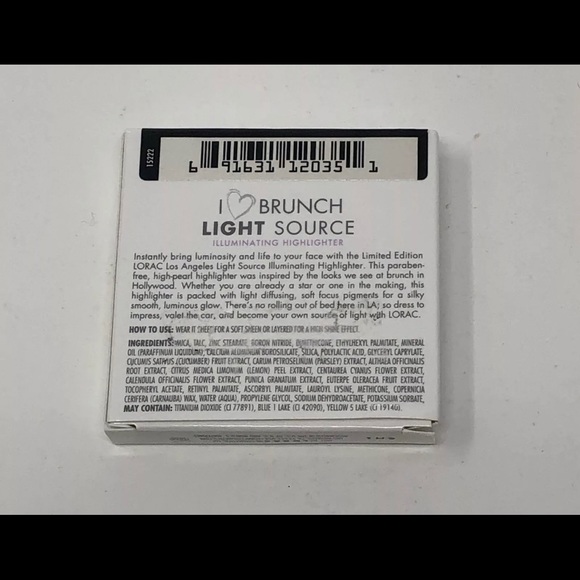 Lorac I Love Brunch Light Source Illuminating Highlighter "Limelight" 0.18 oz. - Picture 4 of 5